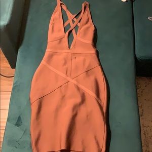 Chocolate bodycon dress